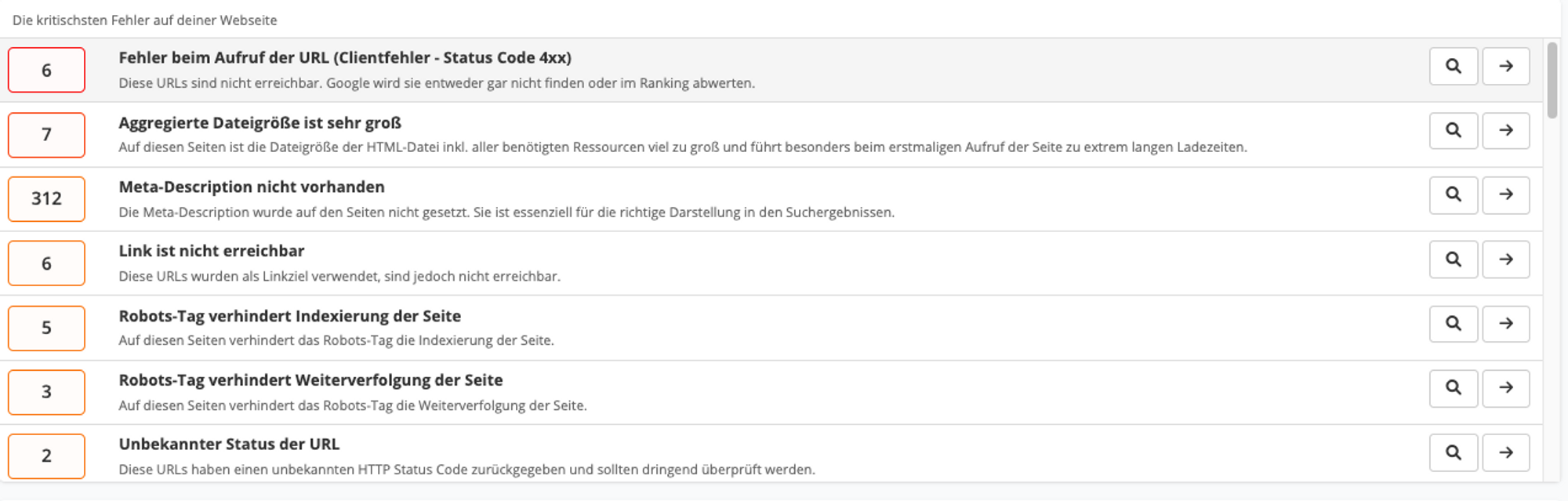 Fehler_onpageOptmierung_Tool